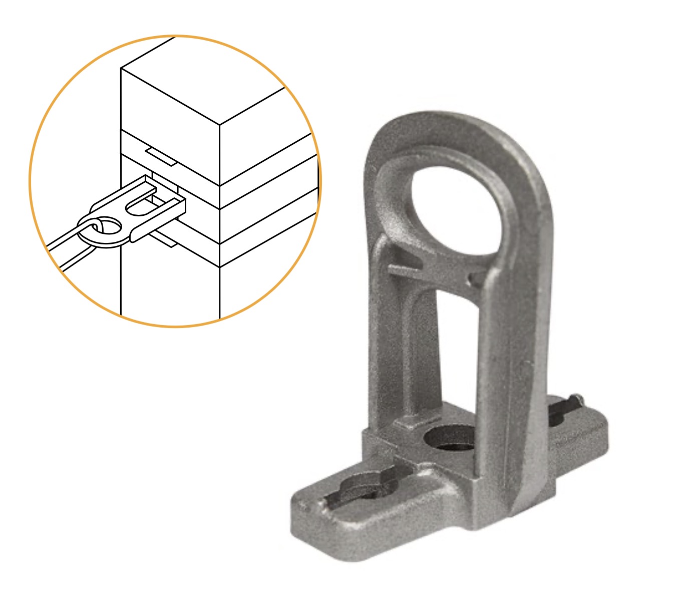 ABC Cable Anchor Suspension clamp bracket