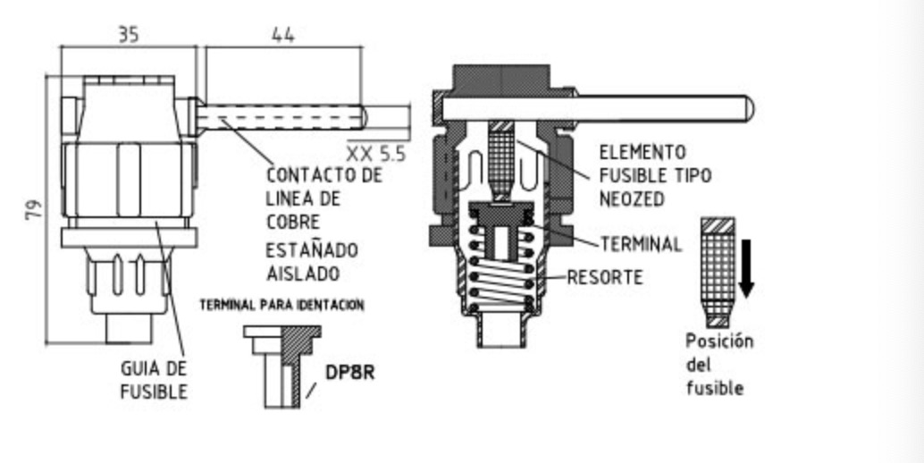 Double DCPAE Connectors with built-in adjustable Fuse holder