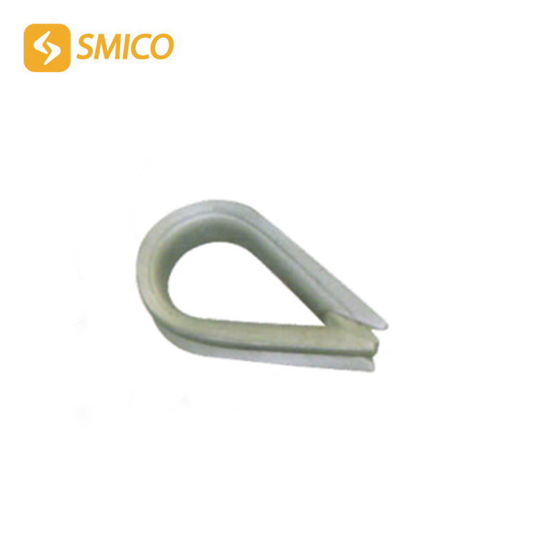 Wire rope thimble for supporting and protecting the ADSS cable